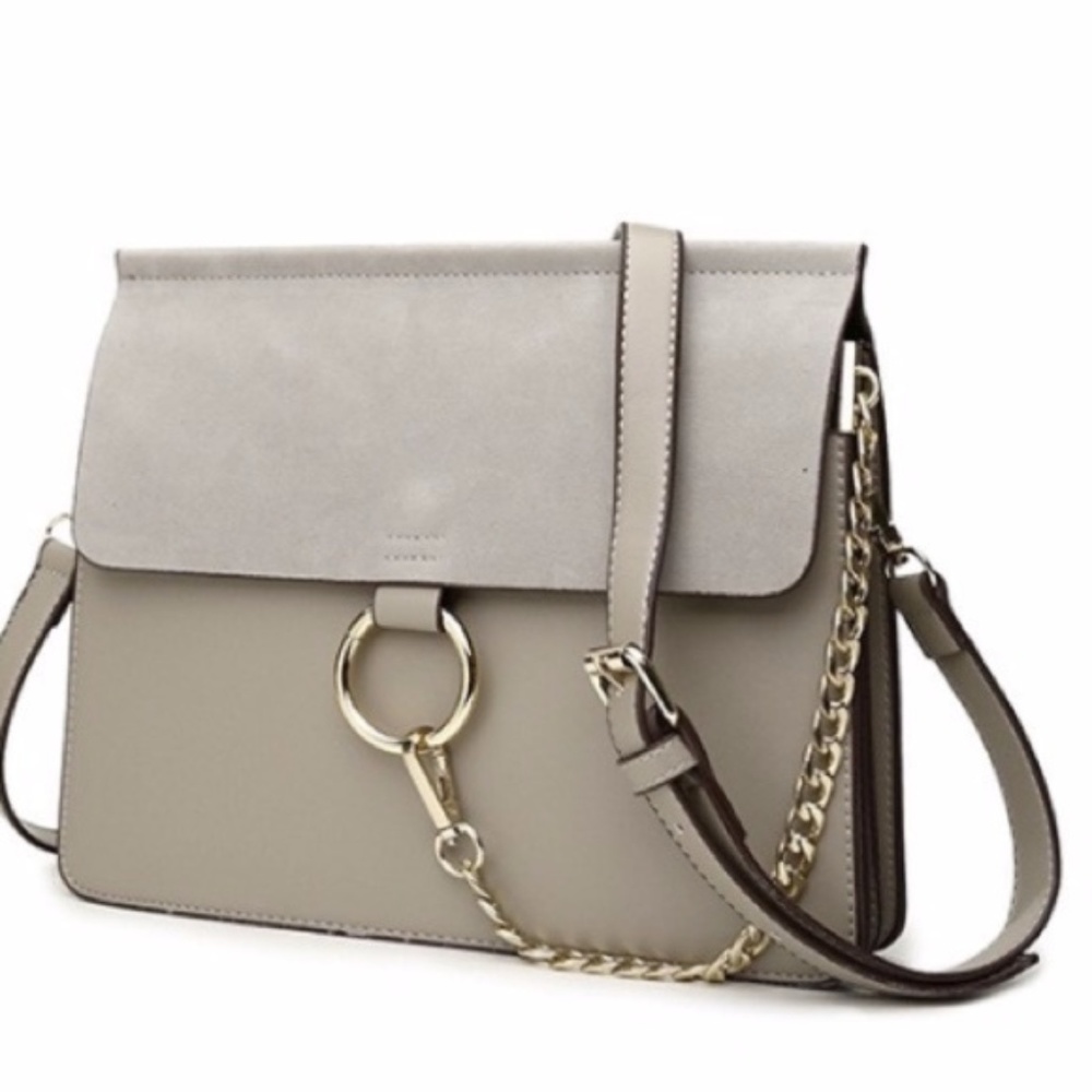 Elegant Gray Crossbody Bag